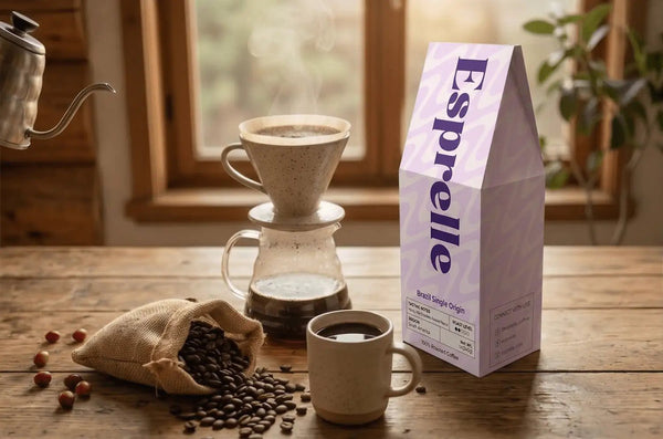 Freshly Brewed Esprelle Brazil Single Origin Coffee